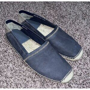 Cole Haan Shoes Men 9.5M Blue Camden Espadrille Leather Casual Dressy Office